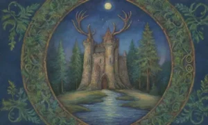 Un paisaje mágico y antiguo lleno de criaturas míticas