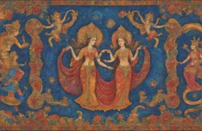 Colores vibrantes y mitología se entrelazan en paisajes y arte cautivadores