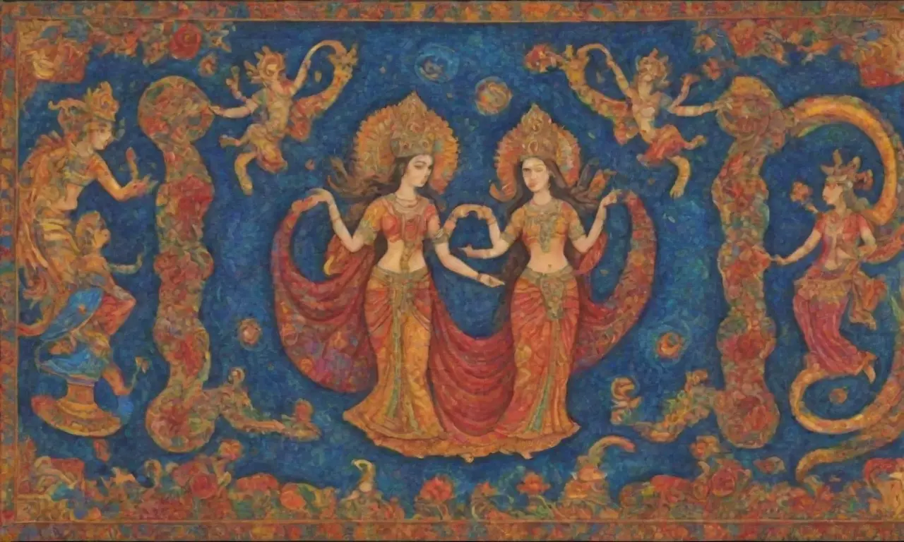 Colores vibrantes y mitología se entrelazan en paisajes y arte cautivadores