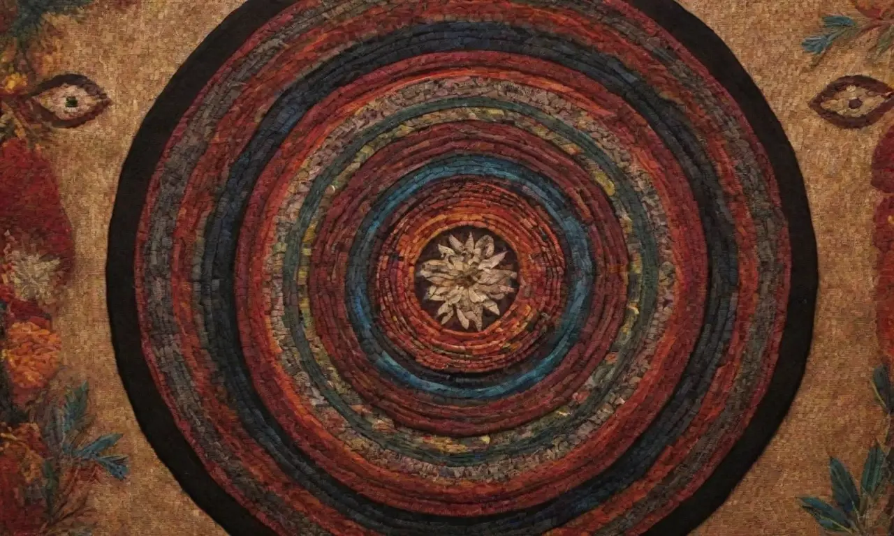 Un espacio sagrado lleno de colores vibrantes, símbolos antiguos y una conexión profunda con la tradición
