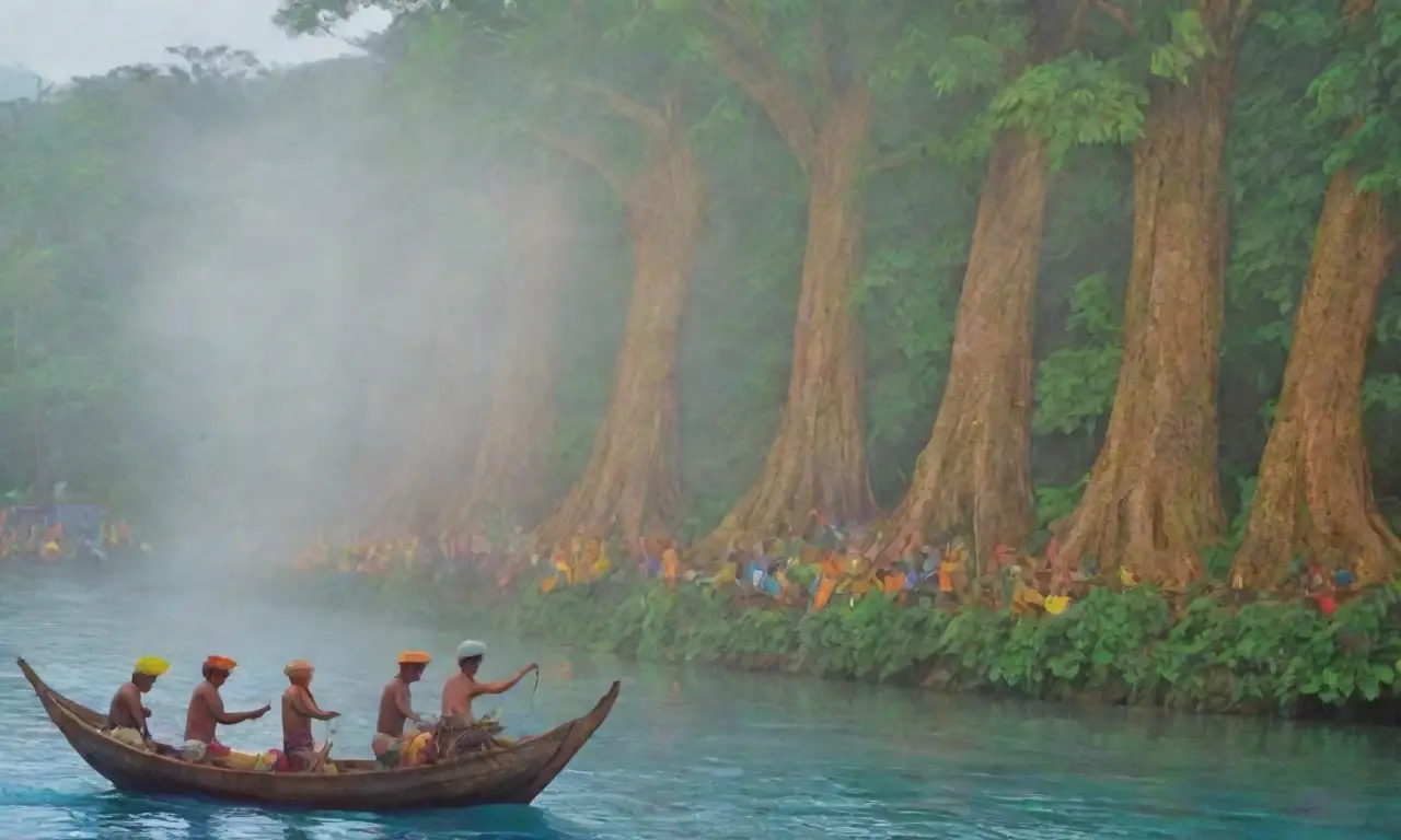 Un vibrante mosaico de cultura y leyendas cobra vida en un paisaje lleno de colores y tradiciones