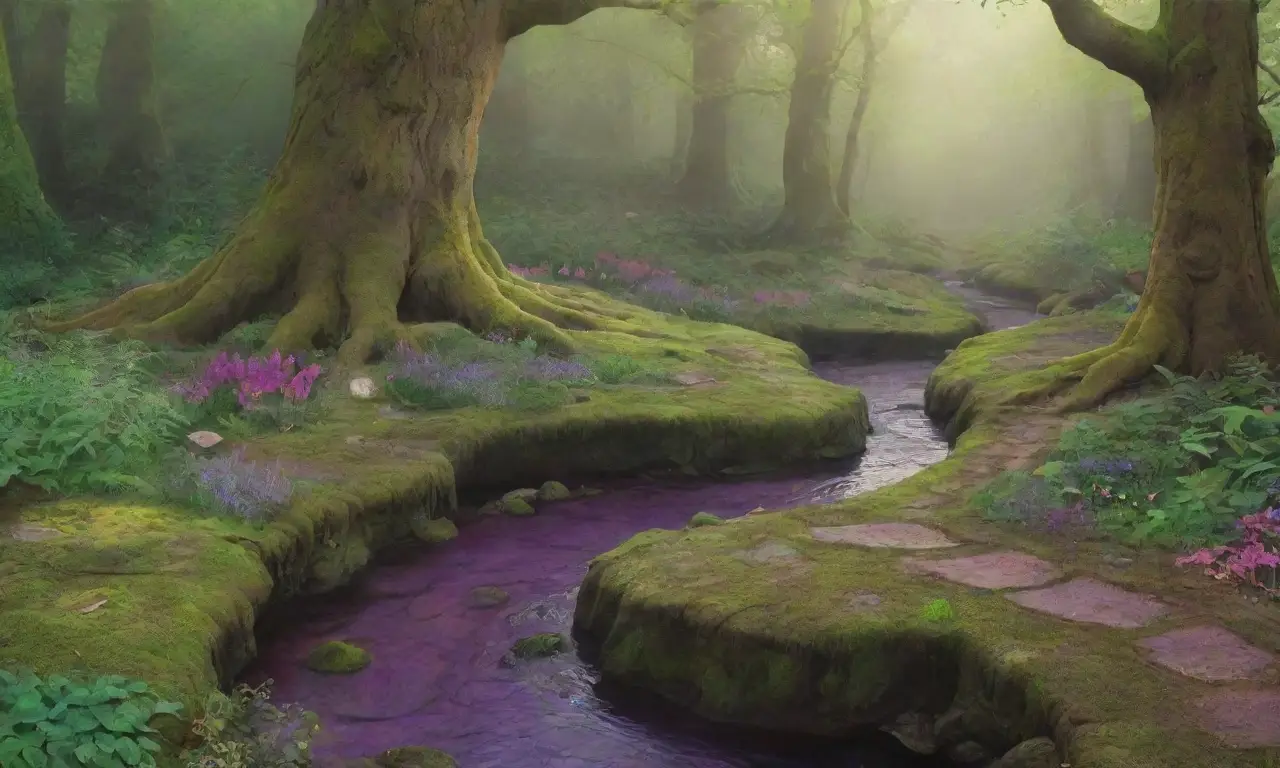 Un bosque denso y mágico
