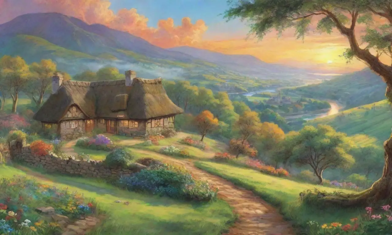 Un paisaje idílico lleno de naturaleza
