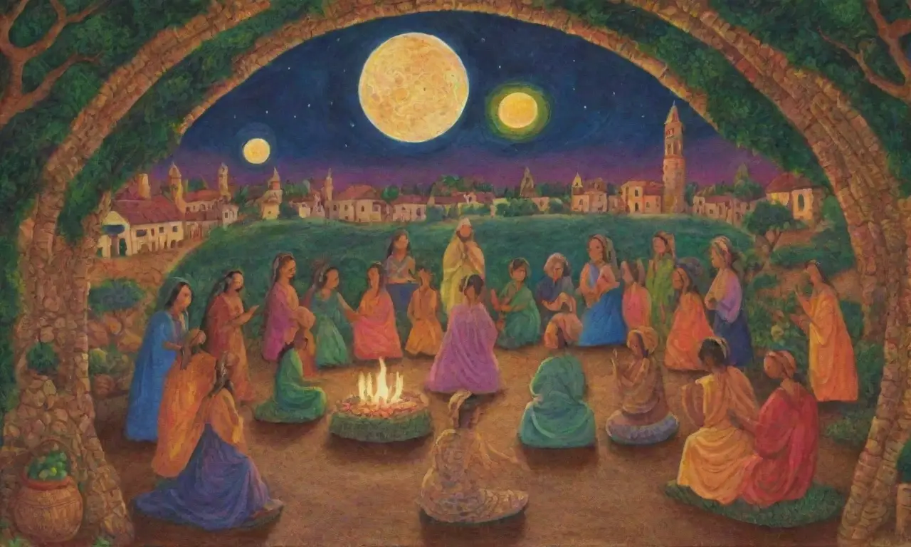 Una celebración vibrante de cultura y tradición, donde historias y sabiduría se entrelazan bajo un cielo estrellado