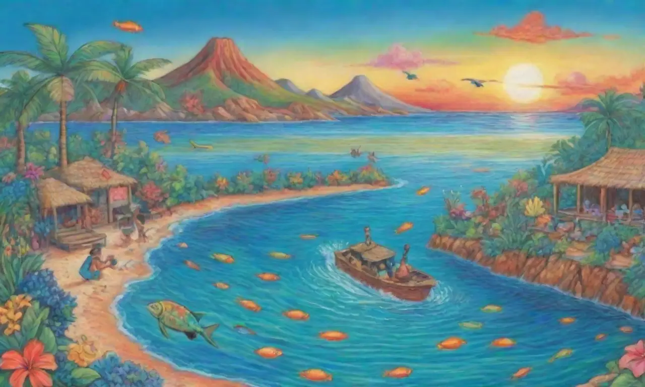 Un paraíso tropical con olas turquesas