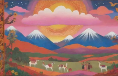 Un paisaje andino vibrante