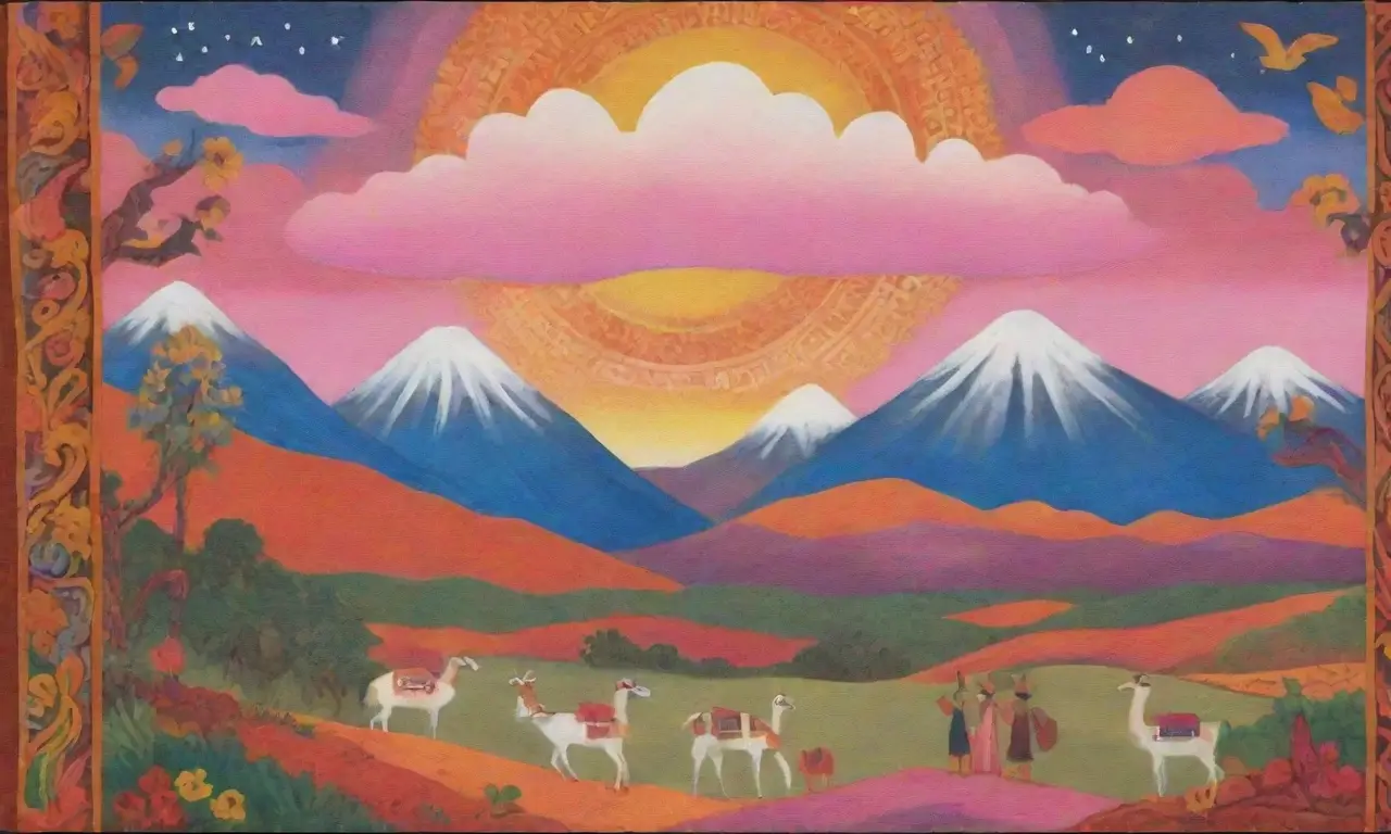 Un paisaje andino vibrante
