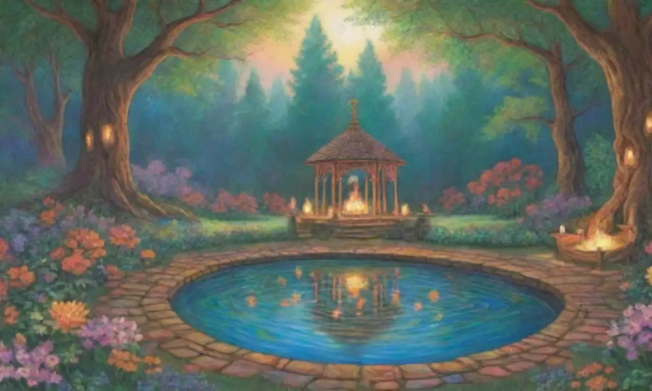 Un paisaje mágico de colores, luces, naturaleza y rituales que evoca unidad y reverencia