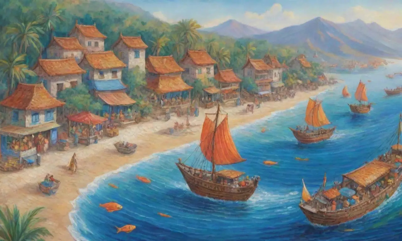 Un paisaje vibrante de mar