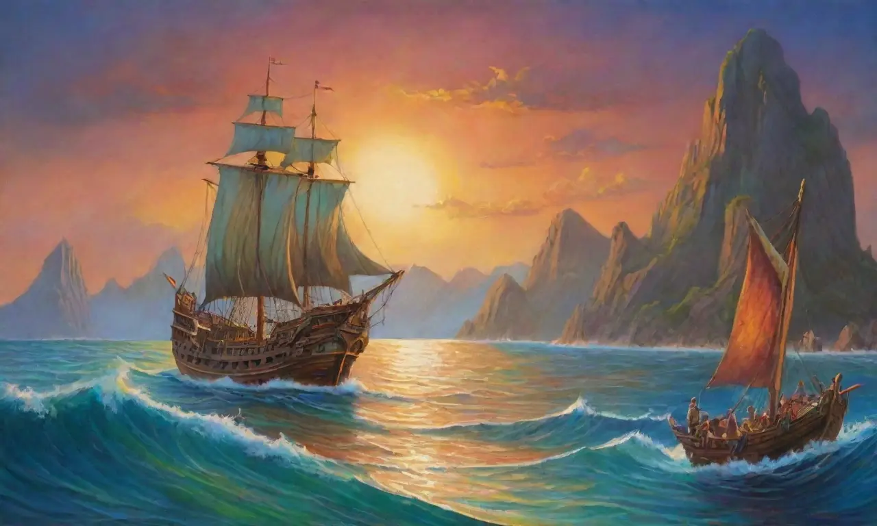 Un mundo de aventuras marinas lleno de barcos antiguos, criaturas míticas y paisajes deslumbrantes