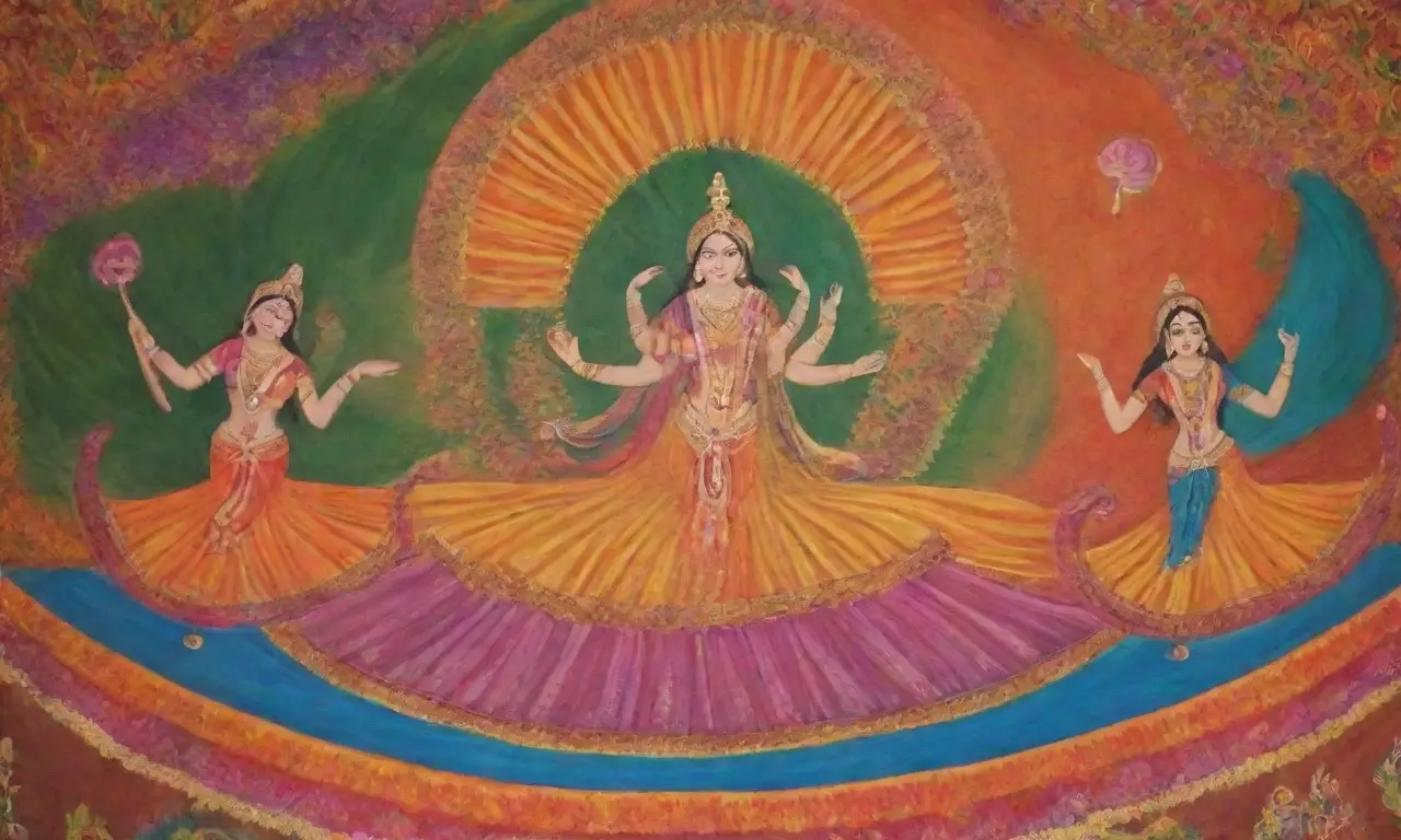Un festín de colores, música y danza crea una atmósfera de paz y alegría
