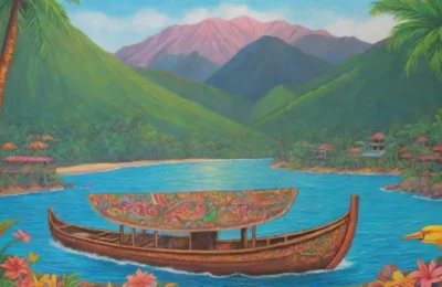 Un paisaje vibrante de colores