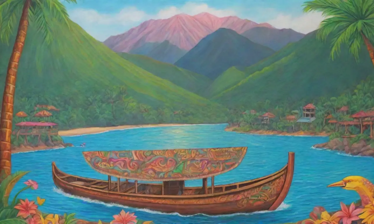 Un paisaje vibrante de colores