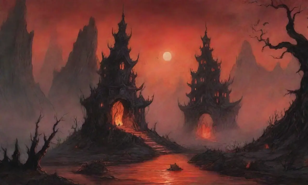 Un paisaje tenebroso de sombras