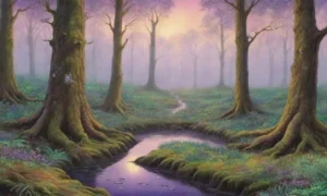 Un bosque denso y mágico