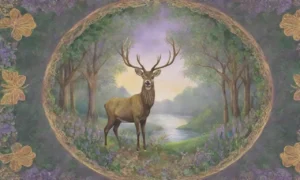 Un bosque verde y vibrante