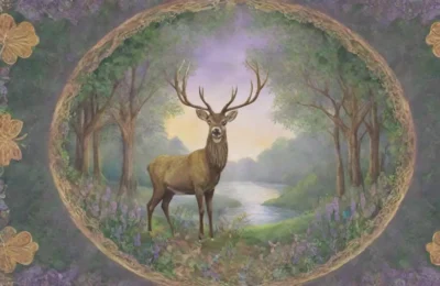 Un bosque verde y vibrante