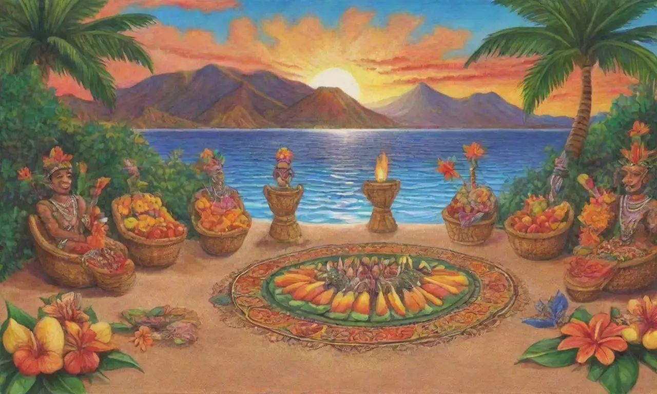 Un paraíso tropical lleno de colores vibrantes, tradiciones y rituales ancestrales