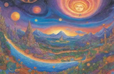 Un vasto paisaje cósmico lleno de galaxias