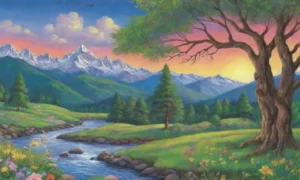 Un paisaje natural vibrante y lleno de vida