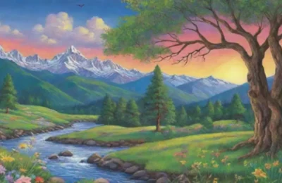 Un paisaje natural vibrante y lleno de vida