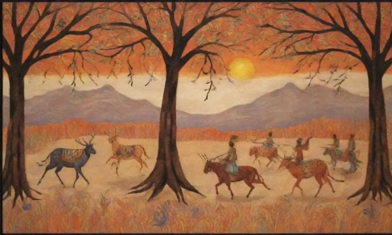 Un vibrante mosaico de vida y cultura se despliega en un paisaje lleno de colores, sonidos y tradiciones