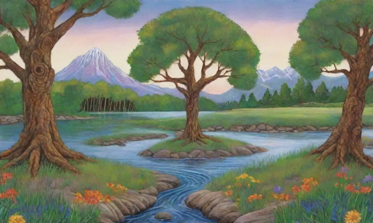 Un paisaje natural vibrante y lleno de vida