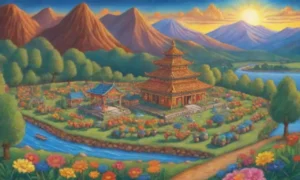 Naturaleza vibrante y rica en colores