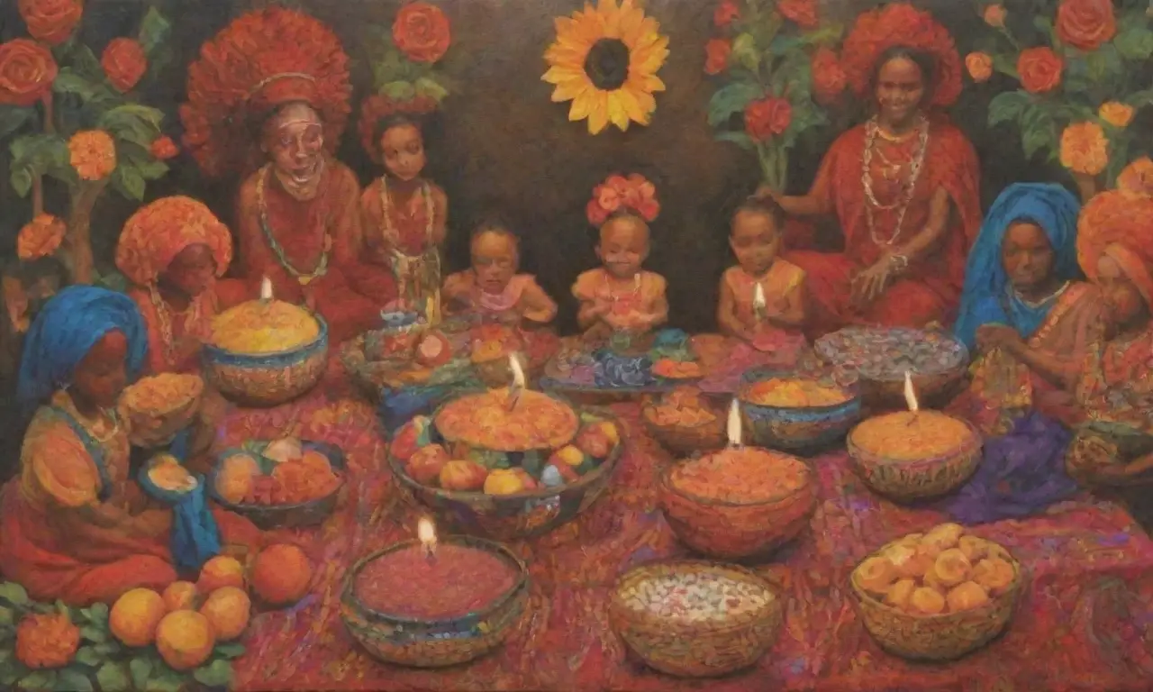 Una celebración vibrante de vida y recuerdo, llena de colores, tradiciones y unidad