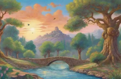 Paisajes etruscos antiguos llenos de naturaleza