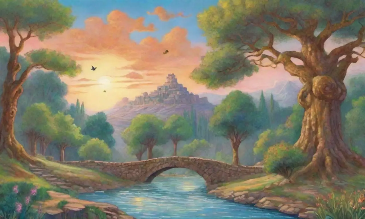 Paisajes etruscos antiguos llenos de naturaleza