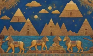 Imágenes de la antigua Persia con oro