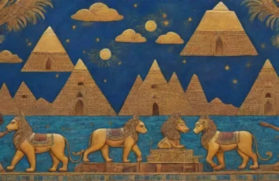 Imágenes de la antigua Persia con oro