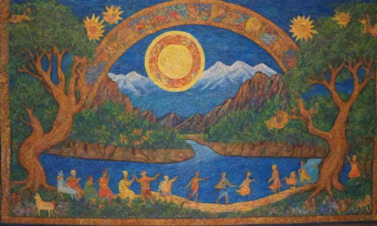 Un mural vibrante que entrelaza culturas