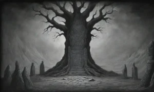 Un paisaje sombrío y misterioso