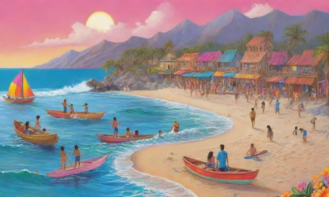 Un paraíso playero lleno de surfers, palmeras, atardeceres vibrantes y rica cultura