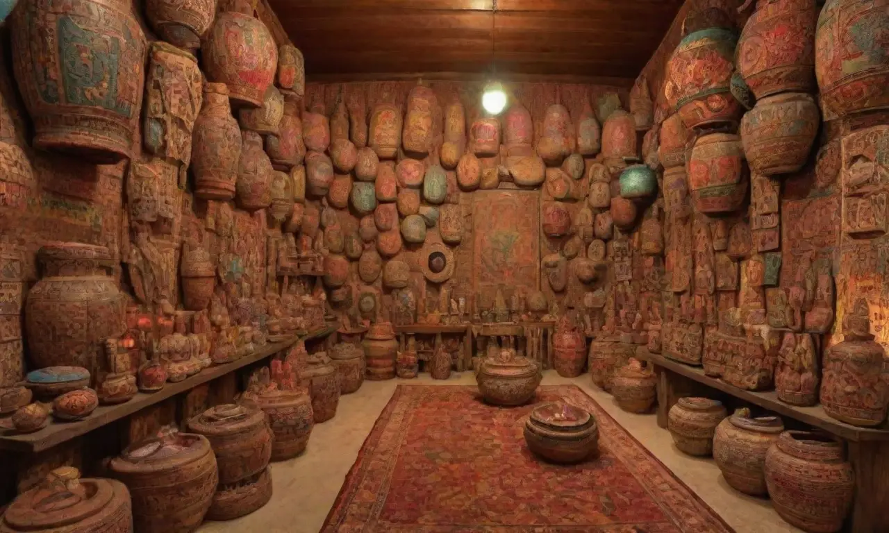 Una rica colección de artefactos culturales y artesanías diversas