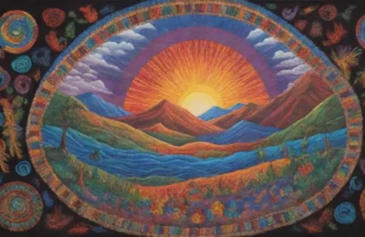 Un paisaje vibrante de colores