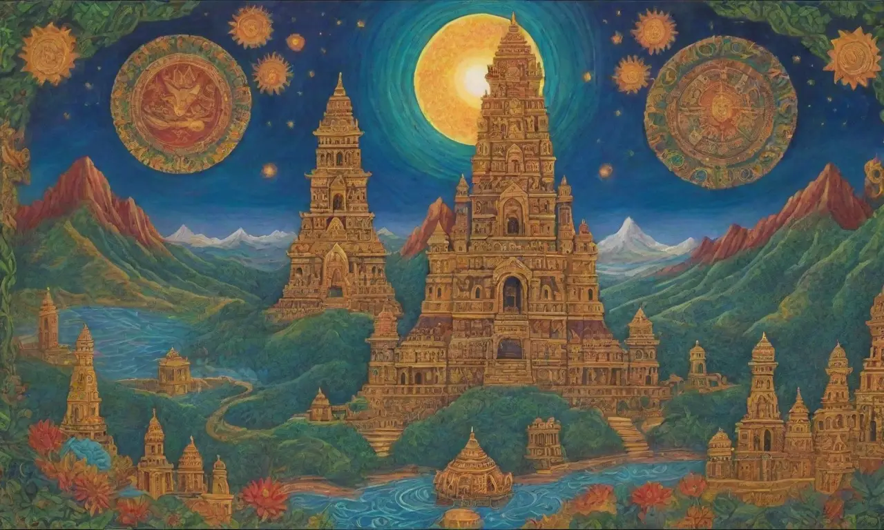 Un paisaje vibrante de colores