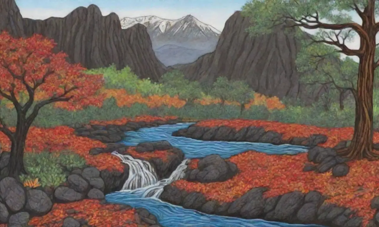 Un paisaje vibrante de lava, naturaleza y cultura entrelazadas