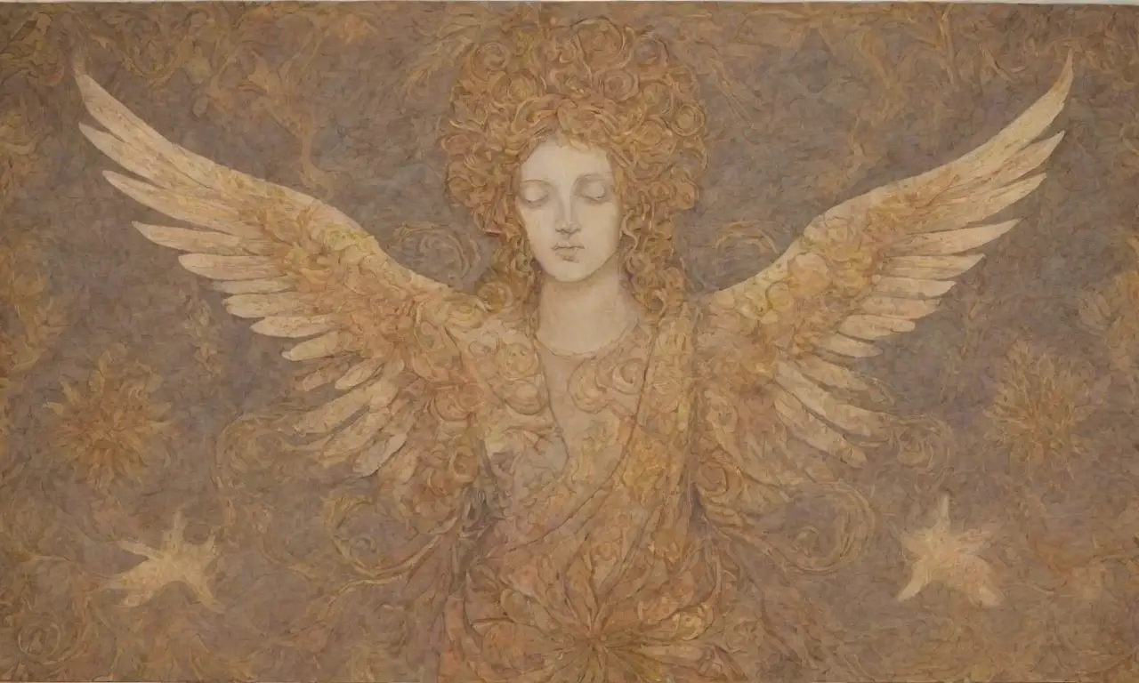 Un tapiz de mitos y metamorfosis con dioses romanos, figuras etéreas y flora vibrante