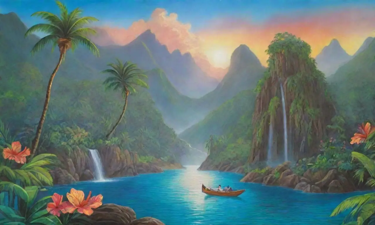 Un paraíso tropical lleno de naturaleza vibrante y serenidad