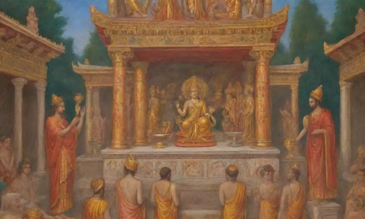 Un vibrante paisaje de frescos, mosaicos, estatuas y rituales en una antigua ciudad llena de vida