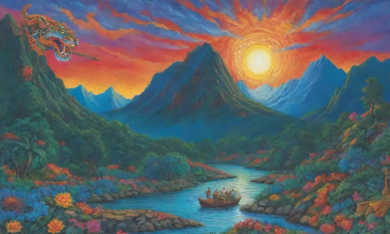 Un paisaje vibrante y lleno de vida
