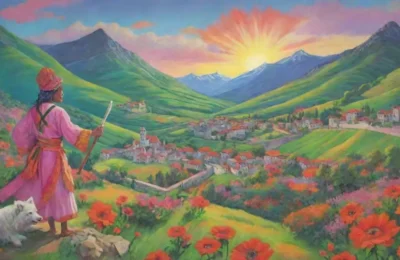 Un mural vibrante muestra héroes vascos