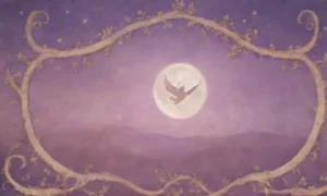 Un fondo de pergamino desvanecido con filigranas doradas