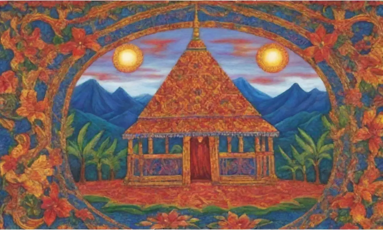 Colores vibrantes y patrones intrincados crean un tapiz cultural lleno de vida y tradición