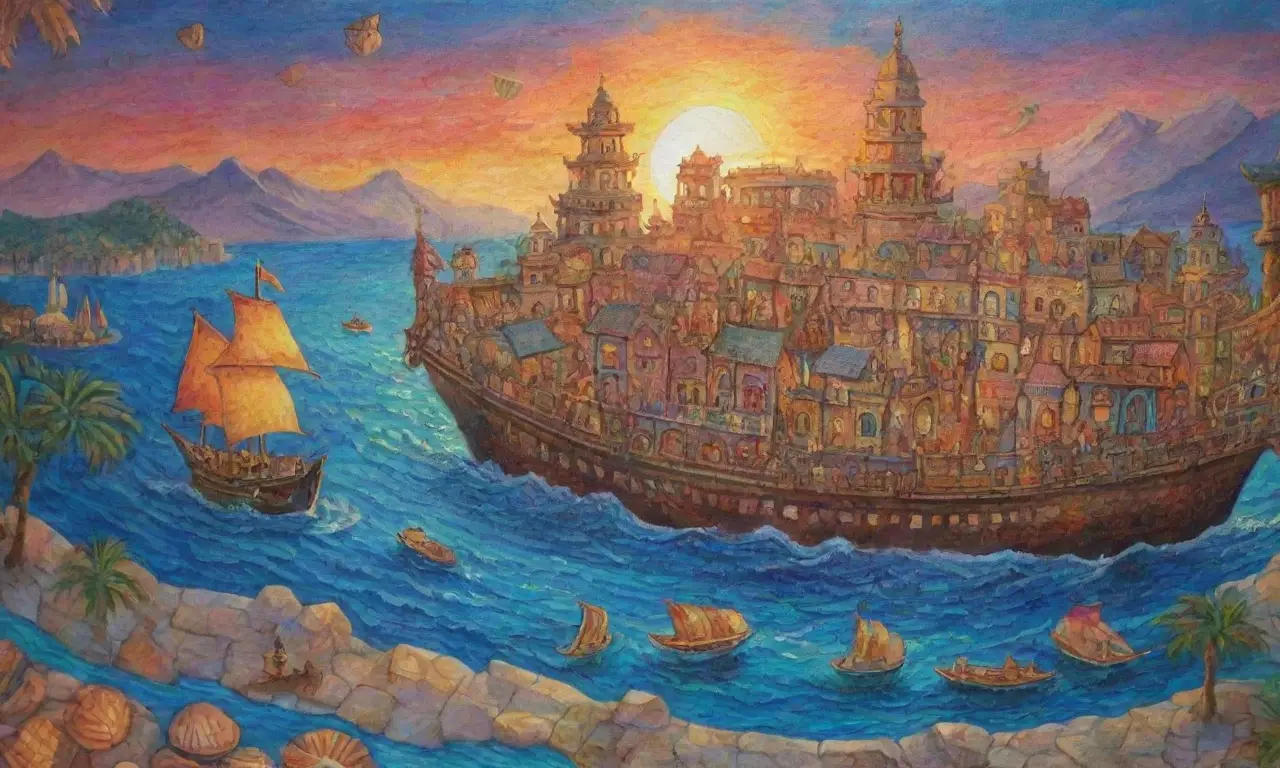 Un vibrante mosaico de colores, culturas y leyendas se despliega en un mar profundo