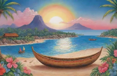 Un paisaje vibrante de océano