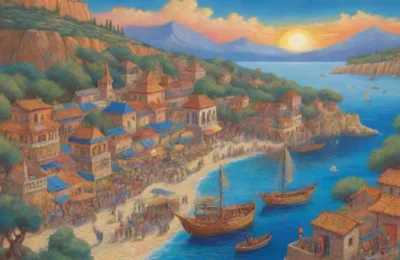 Un paisaje vibrante de mar
